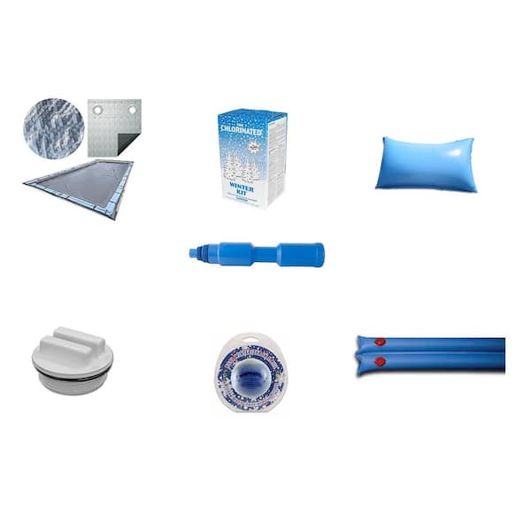 THD Silver Winter Maintenance Kit for 18 ft. x 36 ft. Rectangle In Ground pools with essentials