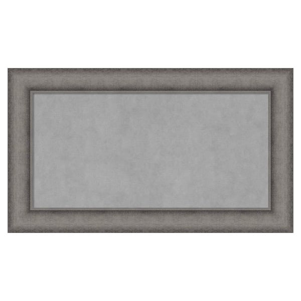 Amanti Art Burnished Concrete 28 in. x 16 in. Framed Magnetic Board