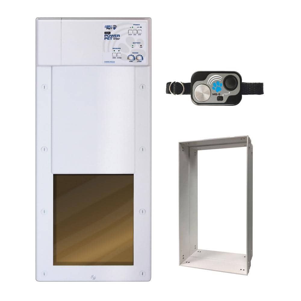 Electronic pet clearance door