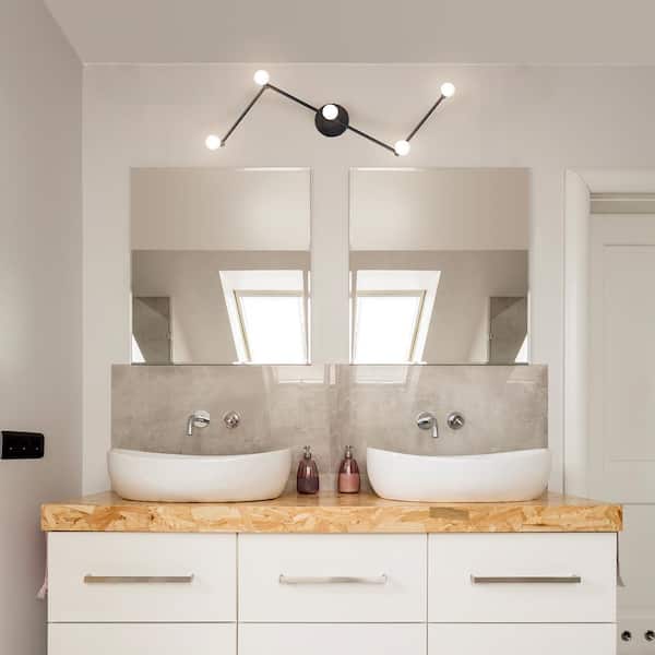 Tempo 3.4 ft. 5-Light Matte Black Flexible Track Lighting Kit