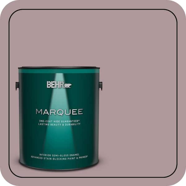 BEHR MARQUEE 1 gal. #110F-4 Heirloom Orchid Semi-Gloss Enamel Interior Paint & Primer