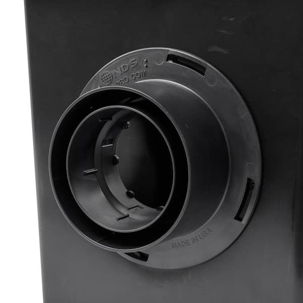 Outlet Adapter for Catch Basin Drain, Connects to 3 in. and 4 in. Drain Pipes