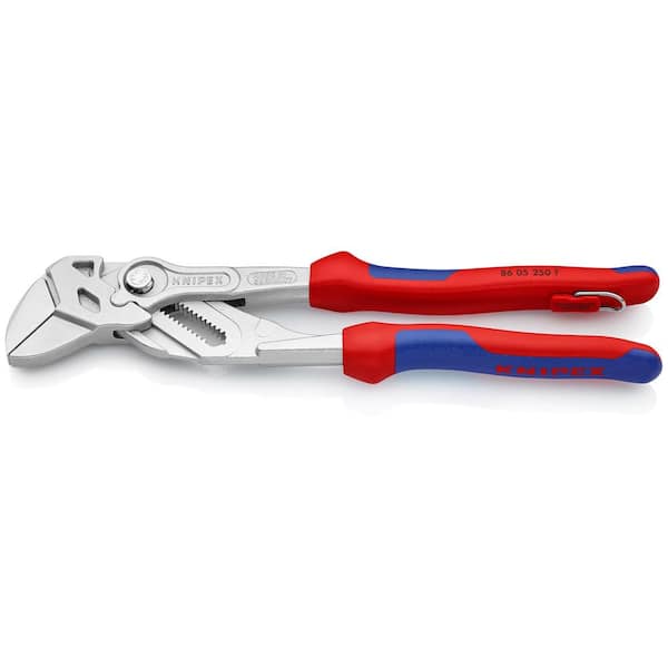 KNIPEX 10 in. Pliers Wrench with Dual-Component Comfort Grips and Tether Attachment