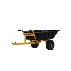 800lb/10 Cu. Ft. Swivel/Dump Cart - Convertible to Tow/Wheelbarrow