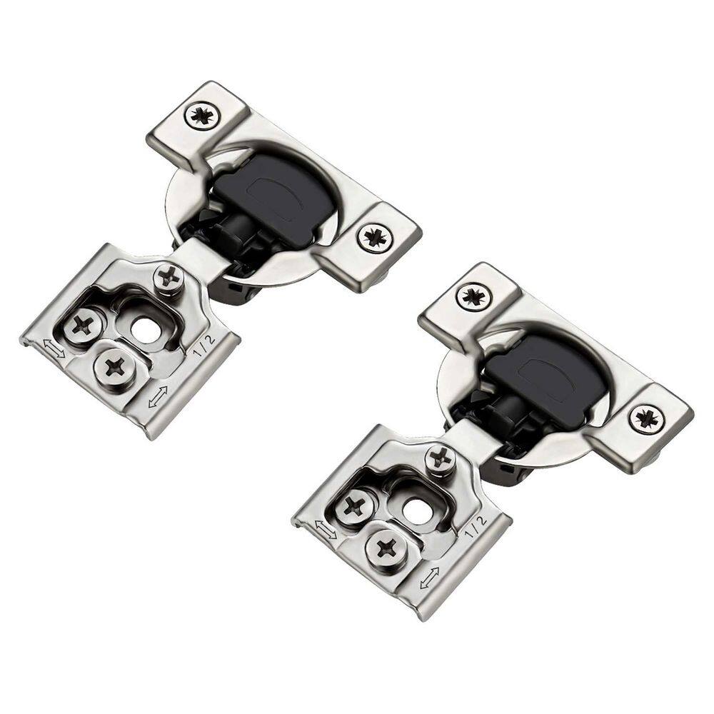 60‑Piece Soft Close Concealed Cabinet Hinges, 1/2 in. Overlay, Satin Nickel Hidden Hinges with Mounting Screws Included price history on PriceWatchPro