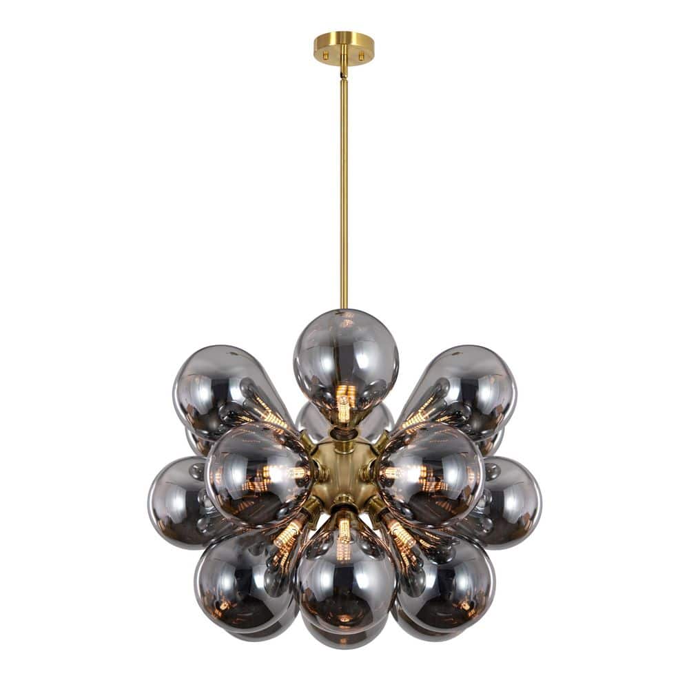 18-Light Brass Modern Bubble Chandelier for Kitchen Island with no bulbs included price history on PriceWatchPro