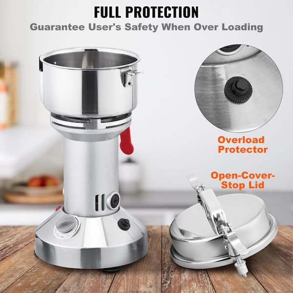 Large Capacity Electric Spice & Herb Grinder - Fast Grinding For