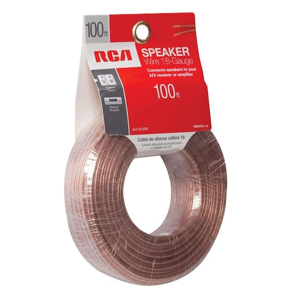 RCA 100 ft. 18-Gauge Speaker Wire