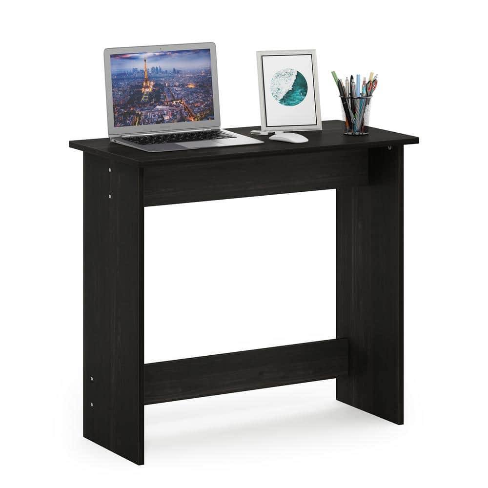 Espresso Wood Rectangular Study Table with Safe Round Edges