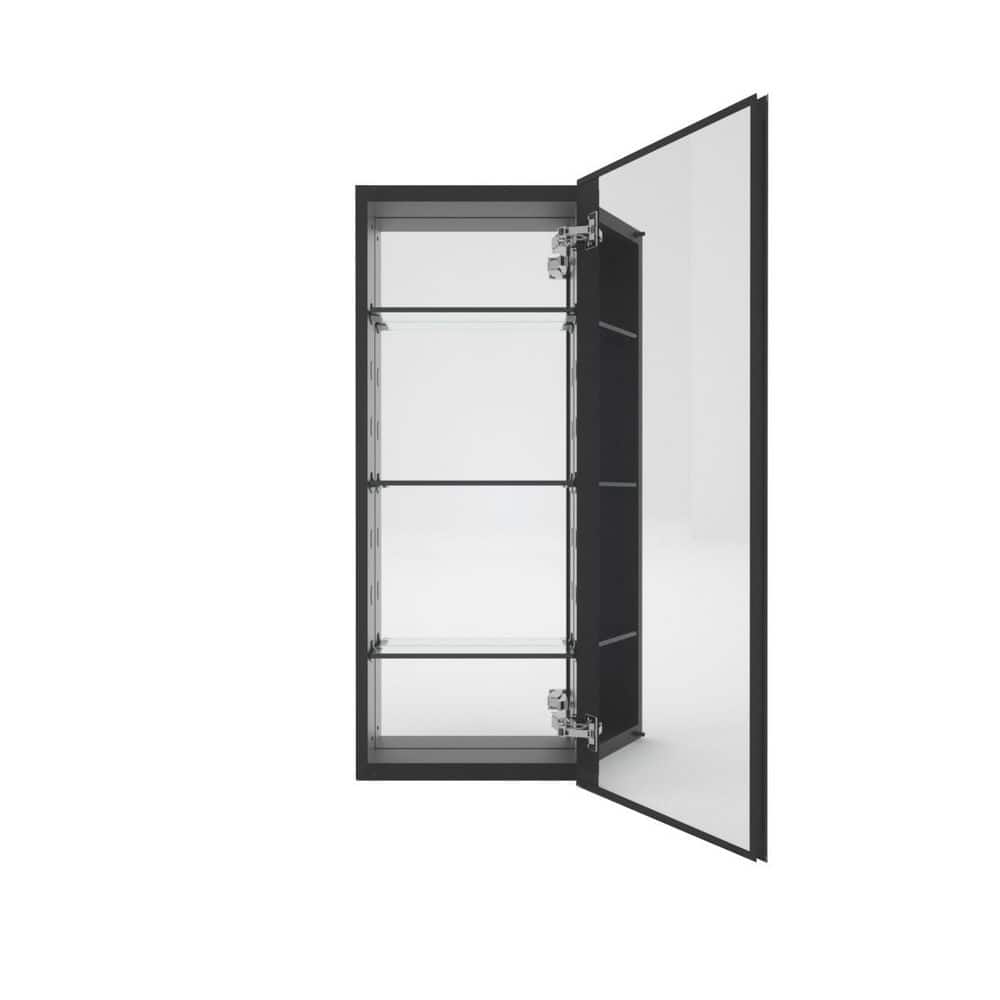 LuminaCare 15 in. W x 36 in. H Rectangular Silver Aluminum Medicine Cabinet with Mirror price history on PriceWatchPro