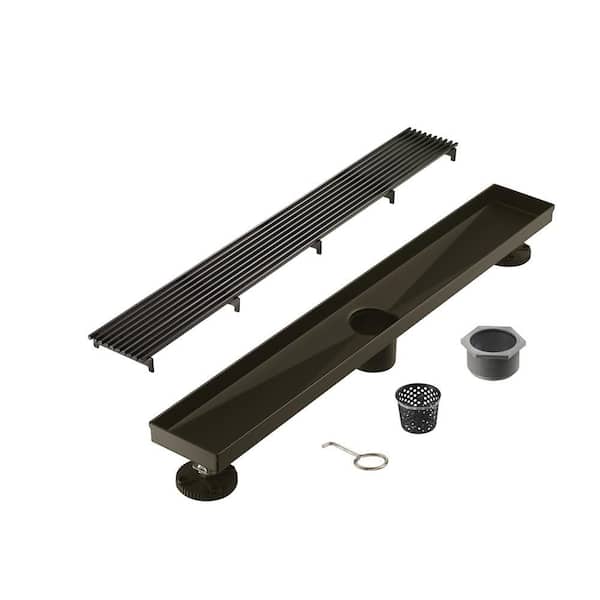 Elegante Drain Collection 30 in. Linear Stainless Steel Shower