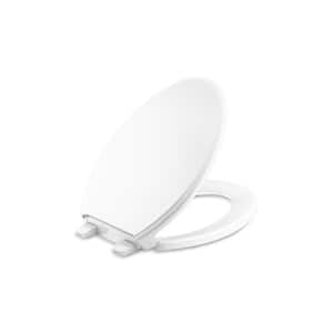 Glenbury Elongated Closed Front Toilet Seat in White