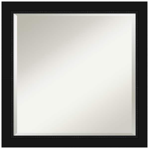 Amanti Art Avon Black 23 in. H x 23 in. W Framed Wall Mirror