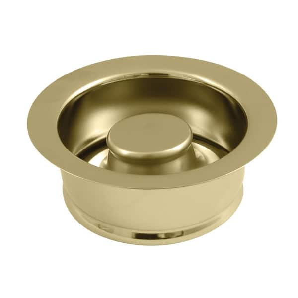 Kingston Brass 4-1/2 in. D Brass Garbage Disposal Flange and Stopper in Brushed Brass