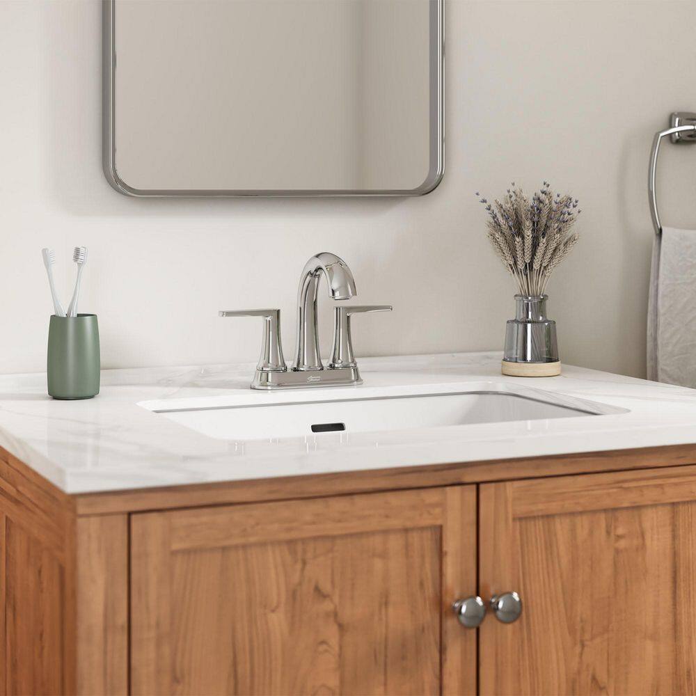 Becklow Polished Chrome 2-Handle Centerset Bathroom Faucet