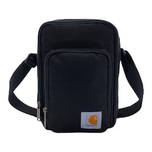 8.66 in. Crossbody Zip Bag Backpack Black OS