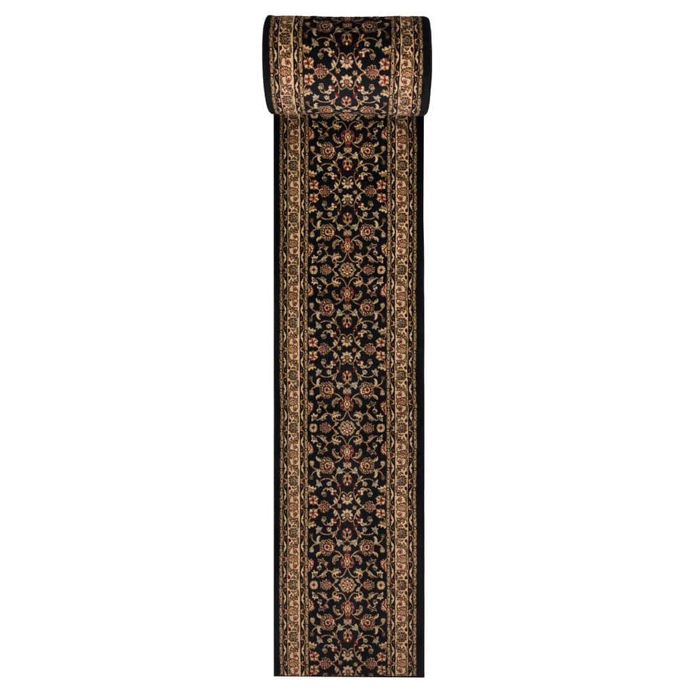 Marash Black 26 in. W x 12 in. L Your Choice Length 1 Ln. ft. Stair Runner Rug (Covers 2.2 sq. ft.) price history on PriceWatchPro