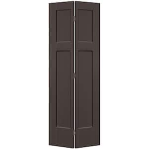 30 in. x 80 in. 3-Panel Winslow Hollow Core Willow Wood Molded Composite Bi-Fold Door