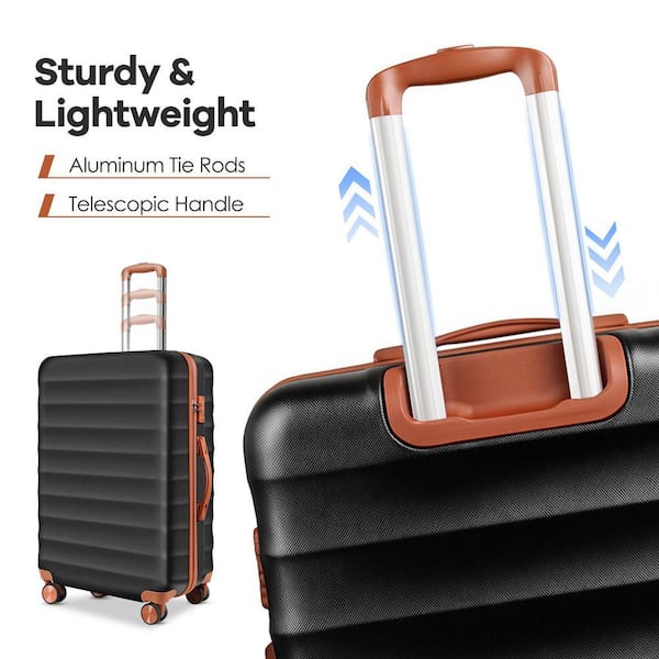 HONGGE 3-Piece Hardshell Luggage Set with TSA Lock, YKK Zippers