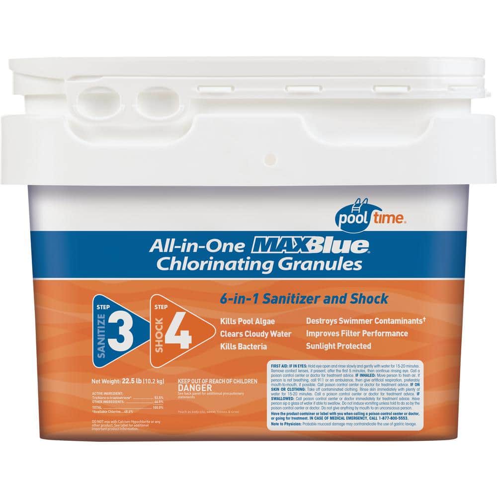 Pool Time MAXBlue 22.5 lbs. AllInOne Chlorinating Granules Shock