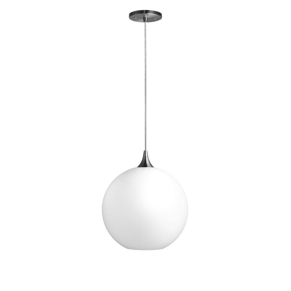 12 in. Brush Nickel Globe Pendant Light price history on PriceWatchPro