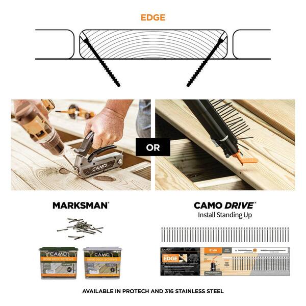 CAMO 2-⅜ in. Exterior Coated Trimhead Hidden Edge Deck Screw (700-Count)