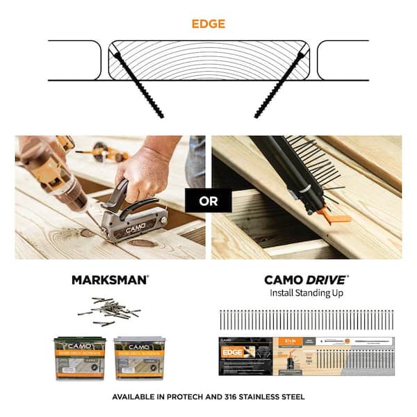 CAMO 2-⅜ in. Exterior Coated Trimhead Hidden Edge Deck Screw (1750-Count)