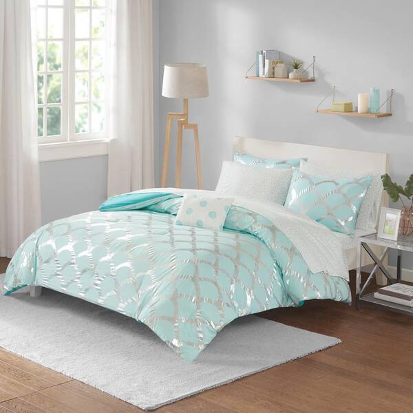 Aqua Twin Xl Comforter Set Id10, Aqua Twin Bed Comforter