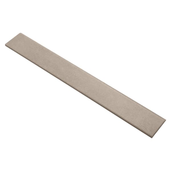 Urbane Cream Beige 3.14 in. x 23.62 in. Matte Porcelain Bullnose Wall Tile (0.51 sq. ft./Each)