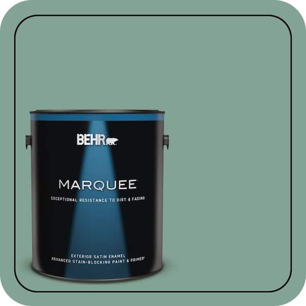 BEHR MARQUEE 1 gal. #470F-4 Aspen Aura Satin Enamel Exterior Paint & Primer