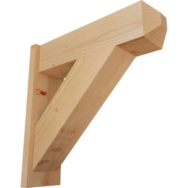 Ekena Millwork 8 in. x 26 in. x 26 in. Traditional Craftsman Smooth Douglas Fir Outlooker