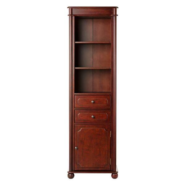 Home Decorators Collection Essex 20 in. W Linen Cabinet in Shuffolk Cherry