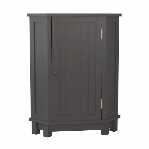 ATHMILE Black Brown Triangle Corner Storage with Shelf GZB2W20222190 The Home Depot
