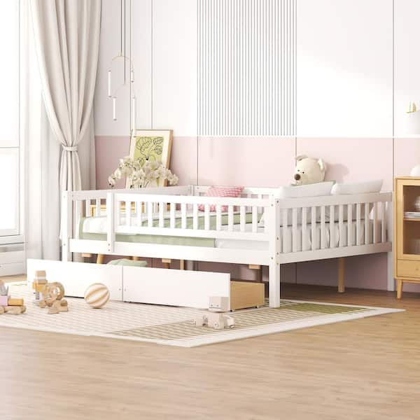 White Full Size Daybed with 2 Drawers