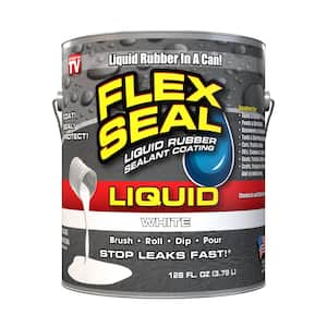 Flex Seal Liquid 1 Gal. White Liquid Rubber Sealant Coating