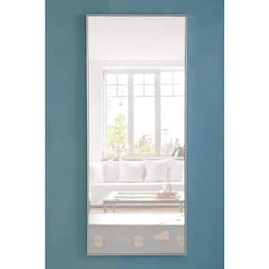 Oversized Rectangle Silver Modern Mirror (72 in. H x 30 in. W)