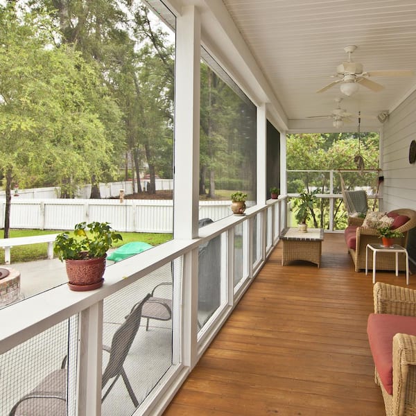 72 in. x 25 ft. Charcoal Fiberglass Porch and Patio Screen System