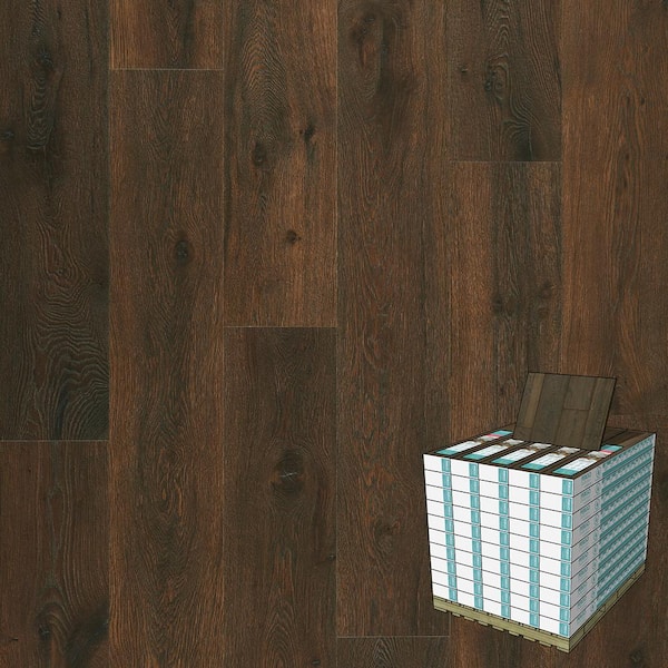 Pergo Defense+ Mallard Oak 14 mm T x 7.4 in. W Waterproof Laminate Wood Flooring (859 sqft/pallet)