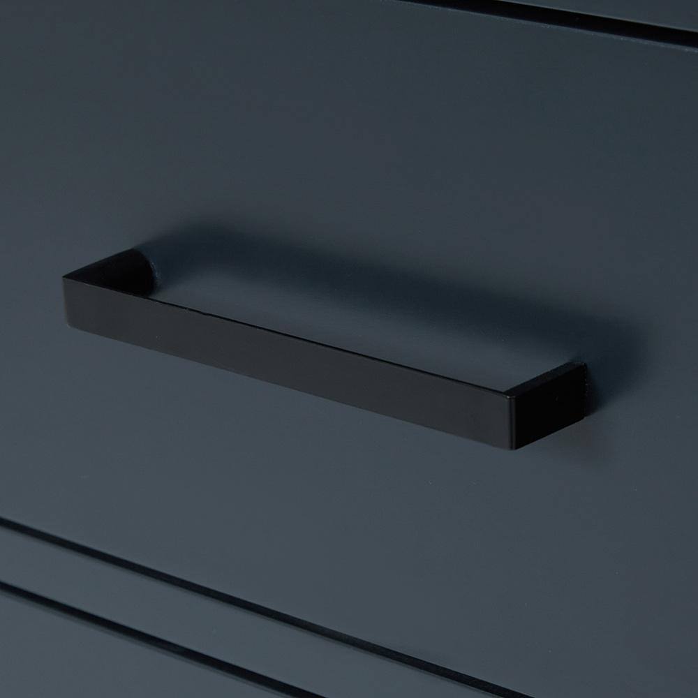Midnight Blue Hardwood Single Freestanding Vanity Cabinet