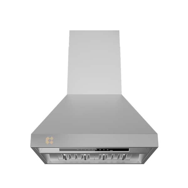 JEREMY CASS 30 in. Convertible Vent Wall Mounted Range Hood in Stainless Steel with Delay Shut-Off and Smart Control