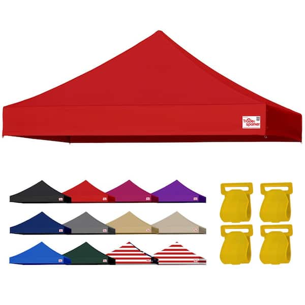 USA Pop Up 10 ft. x 10 ft. Replacement Canopy Tent Top Cover, Instant Ez Canopy Top Cover ONLY(red