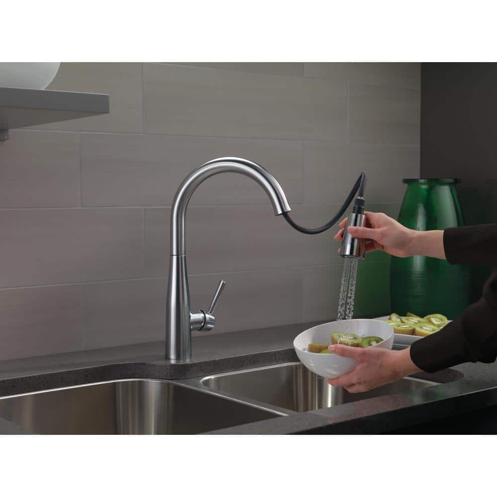 Arctic Stainless Steel Pull-Down Single Handle Kitchen Faucet