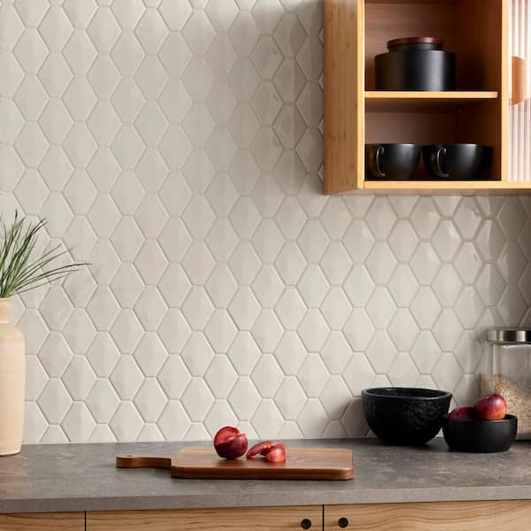 Ivy Hill Tile Medley Diamond Mushroom Gray 10.39 in. x 12.55 in