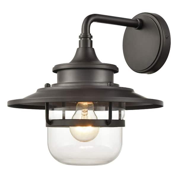 Titan Lighting Wexford Oil Rubbed Bronze Outdoor Hardwired Wall Sconce with No Bulbs Included