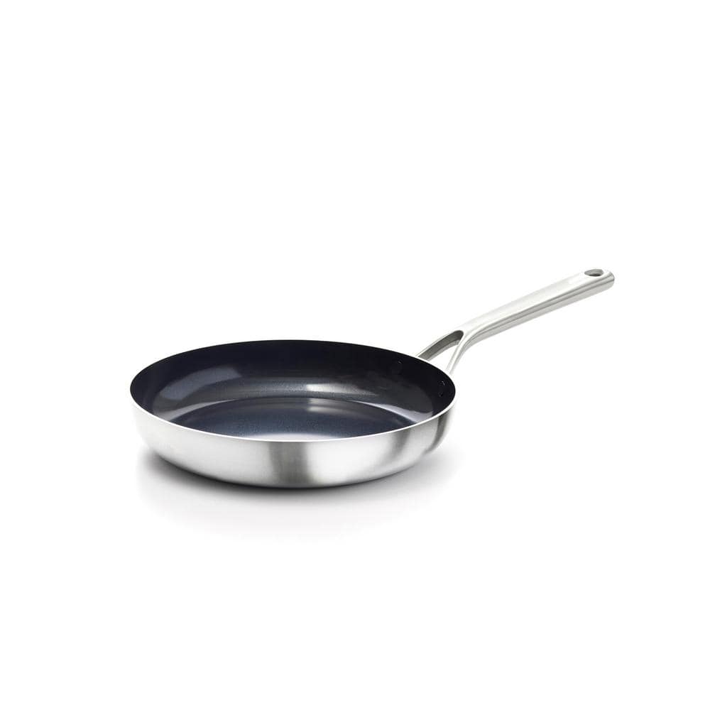 10" Stainless Steel Ceramic Non-Stick Frying Pan