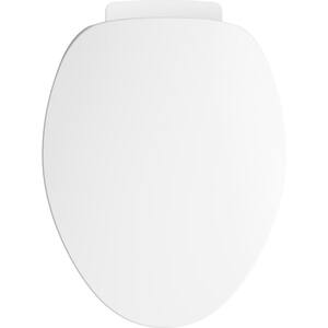 PureWarmth Elongated Closed Front Toilet Seat in White