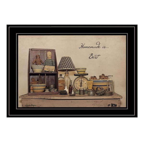 HomeRoots Charlie Homemade is Best 1-Piece Framed Wall Art 15 in. x 19 in.