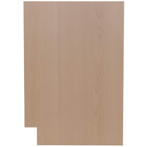 Hampton Bay Easthaven 23.75x34.5x0.5 in. Base End Panel in Unfinished Beech