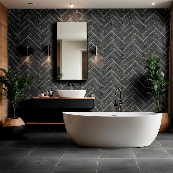 Monvik Blue 24 in. x 24 in. Gauged Slate Stone Look Floor and Wall Tile (140 cases/560 sq. ft./Pallet)