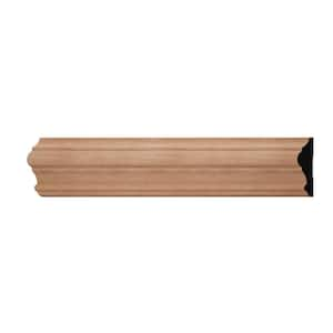 WM397 1 in. D x 3.5 in. W x 6 in. L Wood (Sapele) Chair Rail Sample